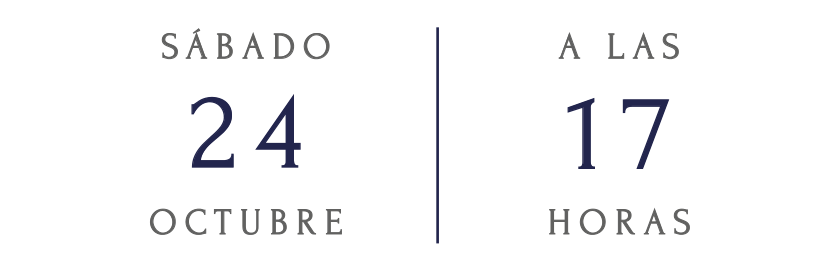 Sábado 24 de octubre a las 17 horas