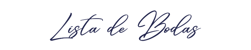 Lista de Bodas